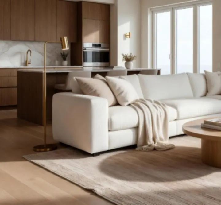 Wnętrze domu klienta zaprezentowane w naturalnym świetle