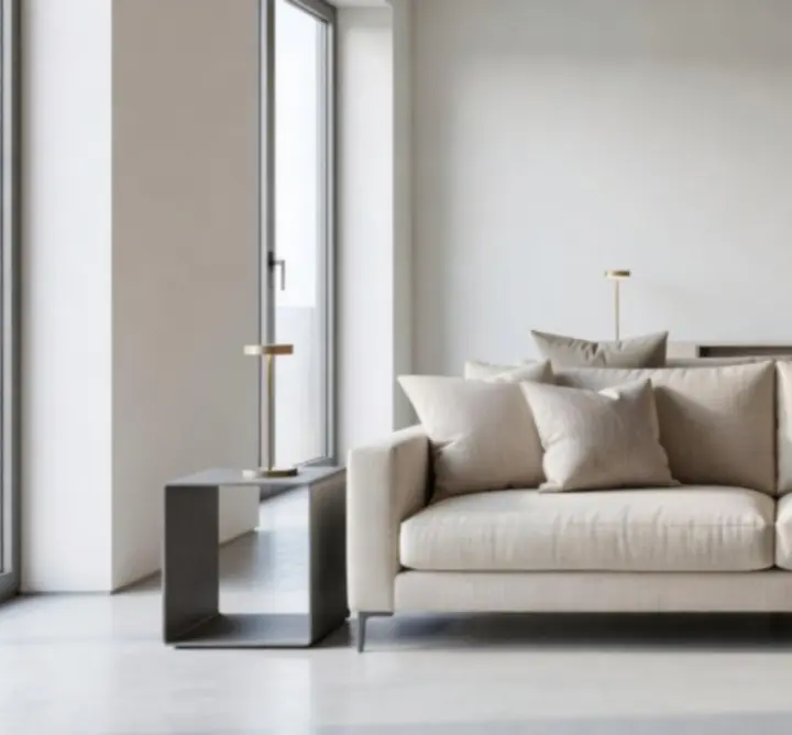 Ukończona aranżacja salonu